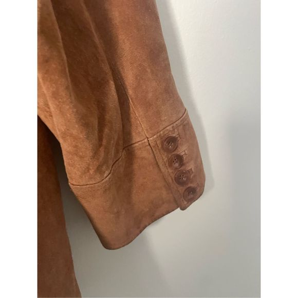 Women's Suede Jacket in Tan - Picture 4 of 4